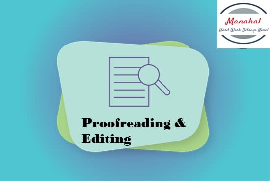 Gig Preview - Do efficient proofreading and editing of your document