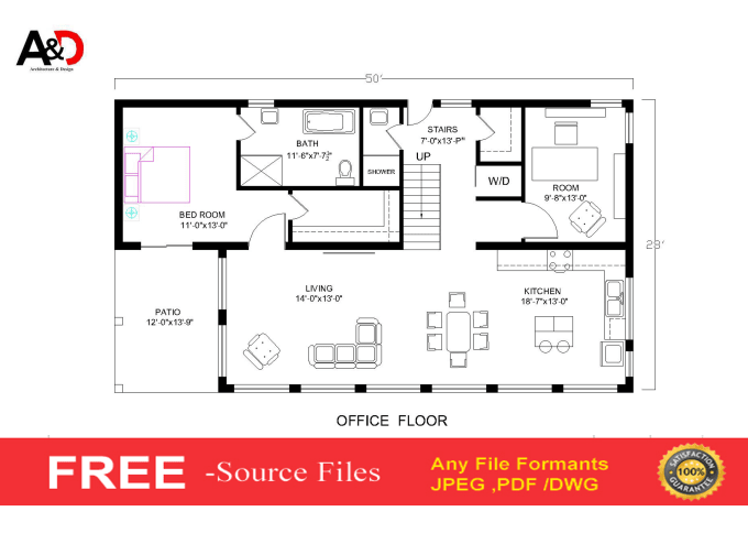 Gig Preview - Create professional 2d floor plan in cad