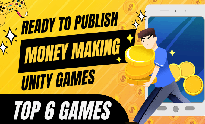 Gig Preview - Reskin and publish 6 top notch money making unity games for playstore