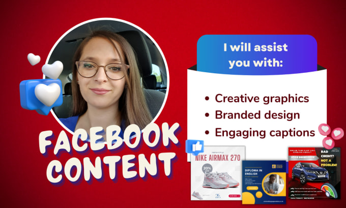 Gig Preview - Design creative and attractive facebook content