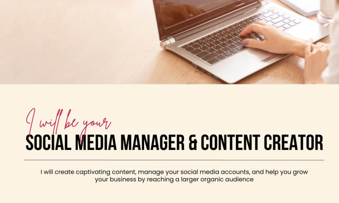 Gig Preview - Be your social media manager and content creator