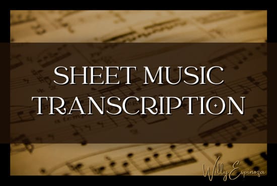 Gig Preview - Do sheet music transcription for any song