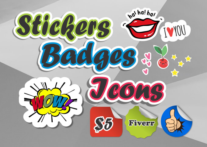 Gig Preview - Design neat stickers, badges, icons