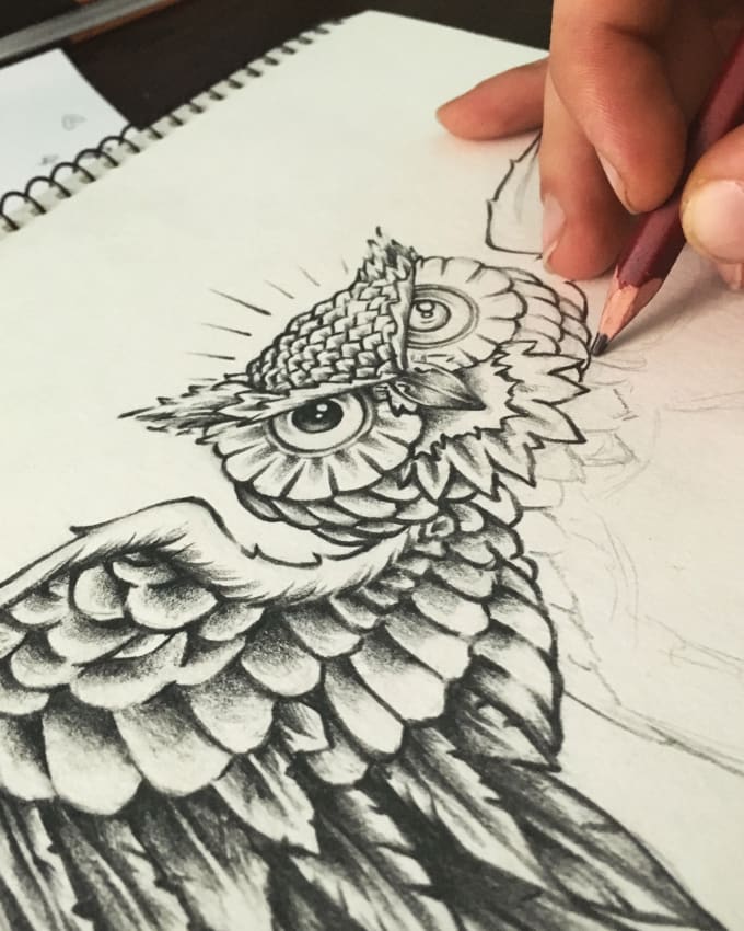 Gig Preview - Hand draw your amazing custom tattoo design