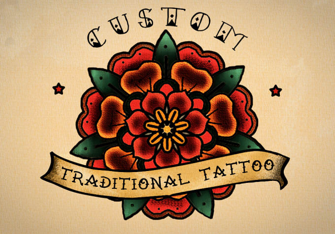 Bestseller - create a custom traditional tattoo design