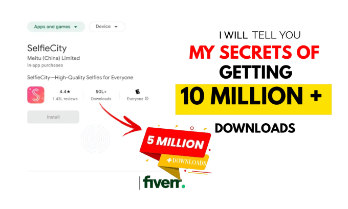 Gig Preview - Tell you my secrets of getting 10 million downloads