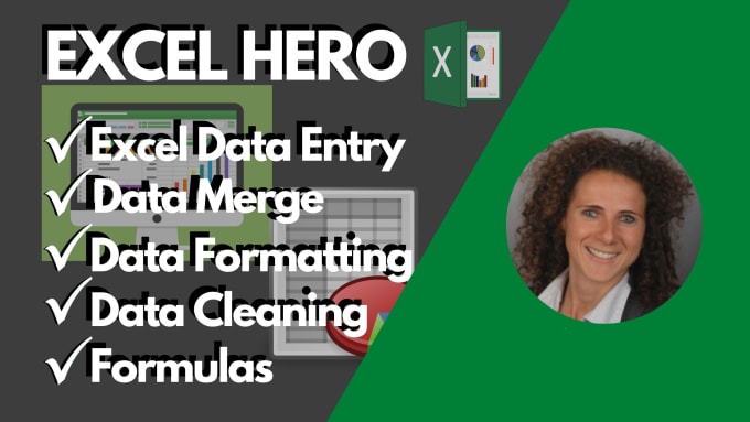 Gig Preview - Be your excel hero and do excel data optimization, data merge