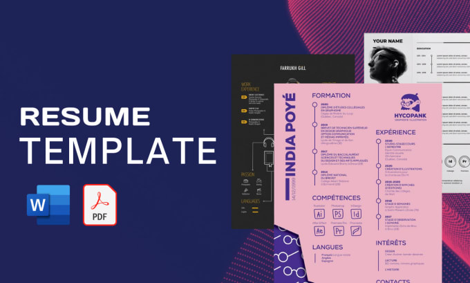 Bestseller - create editable CV and resume templates in microsoft word