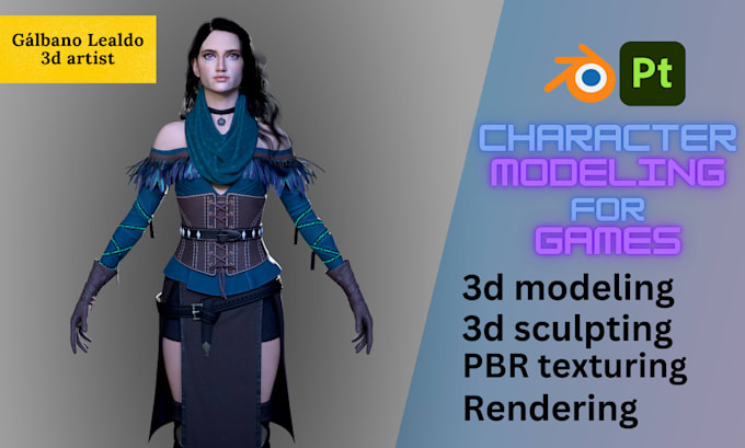 Gig Preview - Do 3d character modeling for games and films