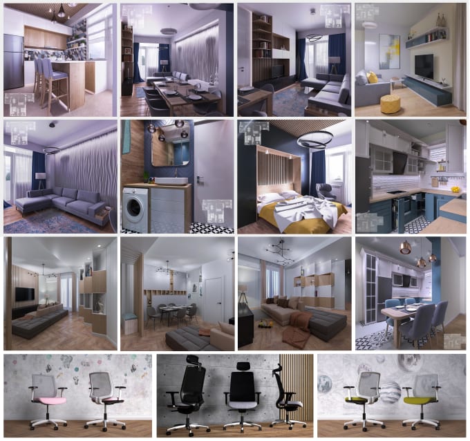 Gig Preview - Create and render your interior