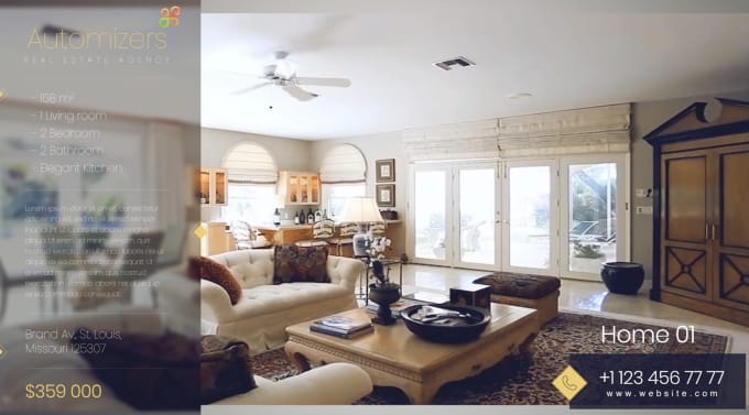 Gig Preview - Create stunning real estate video of property rental or sale