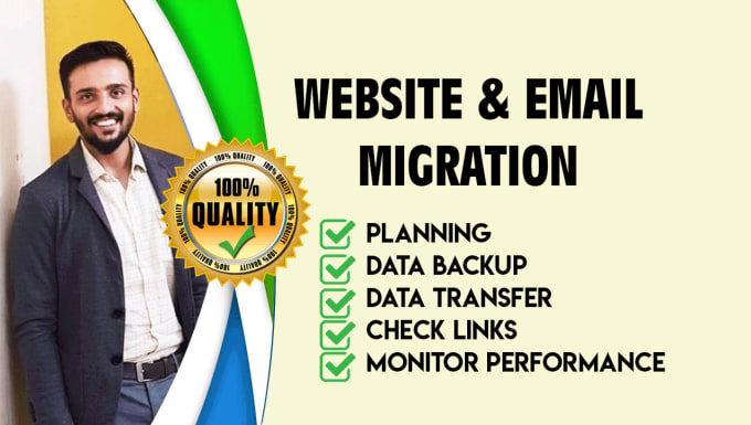 Gig Preview - Do migration website, emails, wordpress