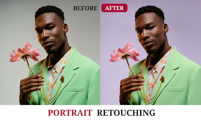 Gig Preview - Do portrait photo retouching for dating websites, linkedin, and instagram