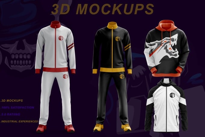 Gig Preview - Create 3d clothing designs for your apparel brand