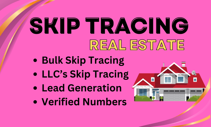 Gig Preview - Do skip tracing in bulk for real estate