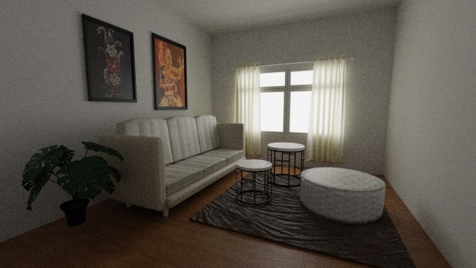 Gig Preview - Design and render your interior and exterior with blender