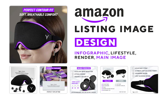 Gig Preview - Design listing images and amazon infographics