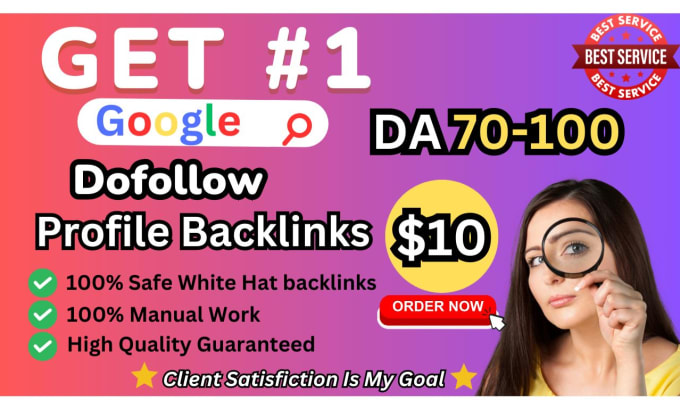 Bestseller - create social media profiles backlink, mix link building