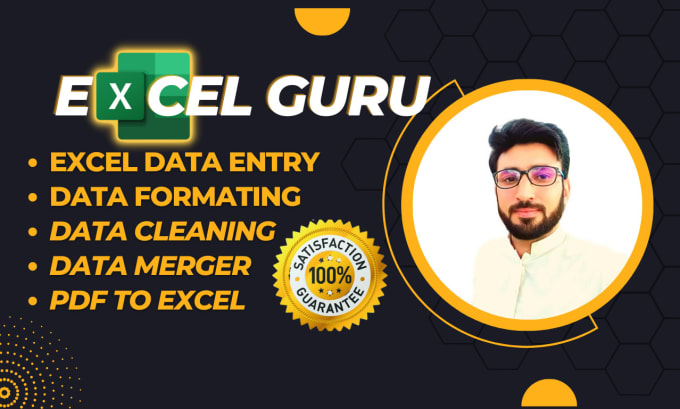 Gig Preview - Be you excel guru with excel data entry