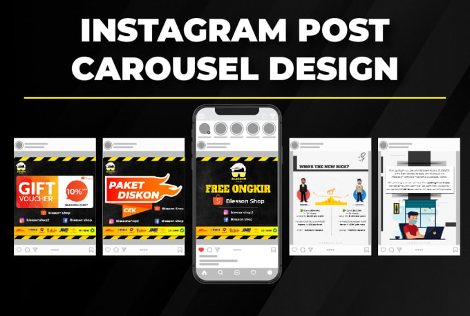 Gig Preview - Design stunning carousel for instagram post infographics