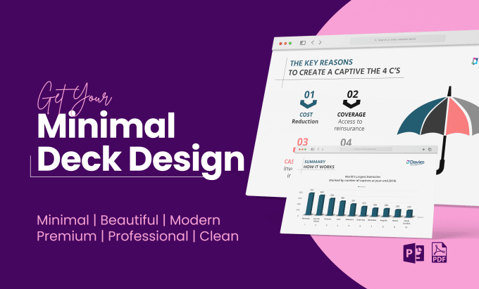 Gig Preview - Design a modern and minimal powerpoint pitch deck