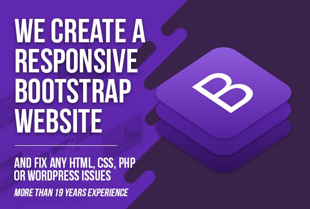 Gig Preview - Create a responsive PHP or HTML bootstrap website