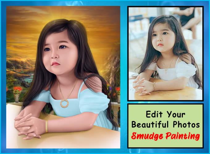 Gig Preview - Make digital smudge painting from your photo awesome