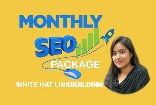 Gig Preview - Elevate your ranking by monthly SEO services