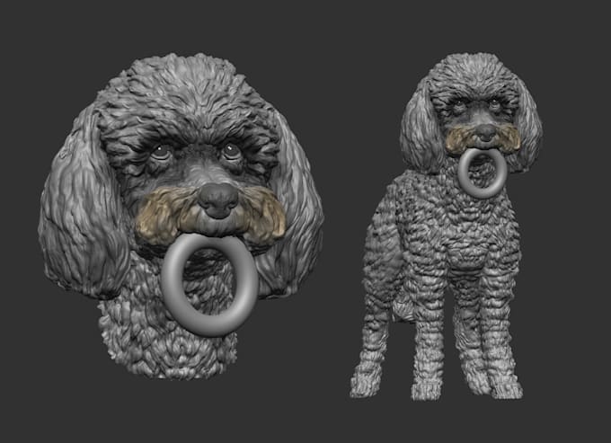 Gig Preview - Create 3d pet, animals sculpted for 3d printing