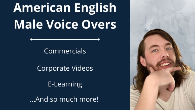 Gig Preview - Narrate your voiceover in a male american english accent