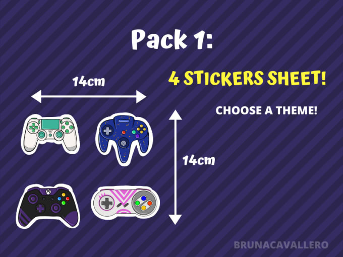 Gig Preview - Design an amazing stickers sheet based on your theme