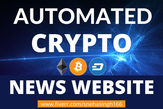 Gig Preview - Create autopilot crypto affiliate news website for passive income