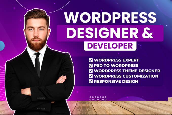 Gig Preview - Design a wordpress theme, wordpress website, wordpress customization