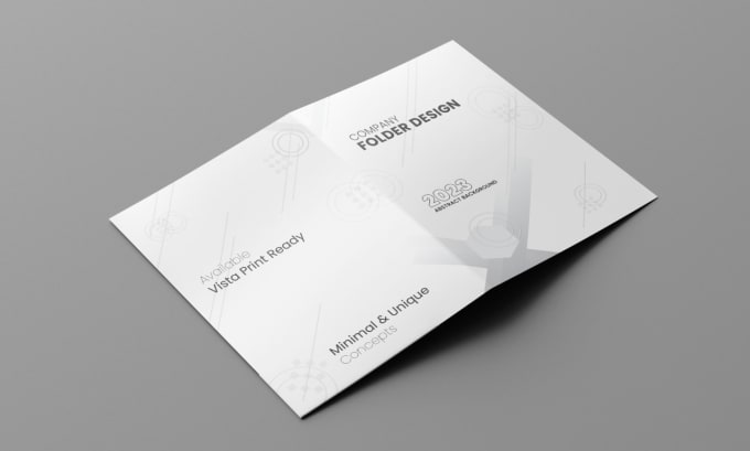 Gig Preview - Do modern minimal corporate business presentation office folder design