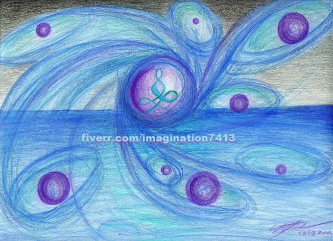 Gig Preview - Illustrate abstract original art in colored pencil