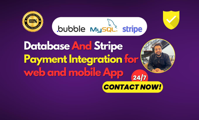 Gig Preview - Build web mobile app with database and stripe payment integration on bubble