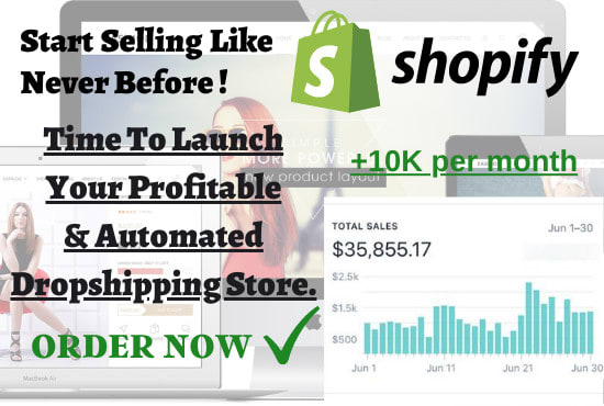 Gig Preview - Create your automated dropshipping shopify store