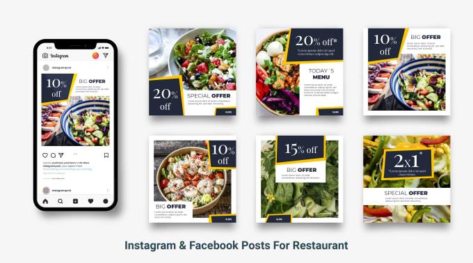 Gig Preview - Create 5 awesome facebook and instagram posts design