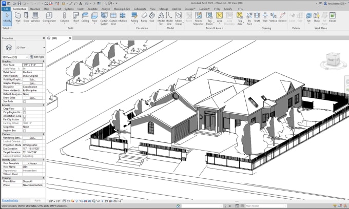 Gig Preview - Make architectural drawings and 3d models in revit