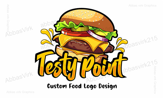 Gig Preview - Design food cafe logo and cartoon