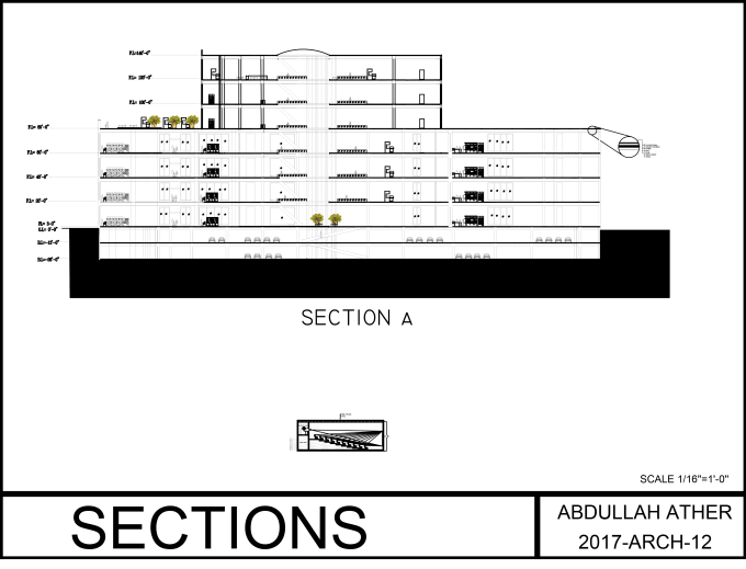 Gig Preview - Draw 2d floor plans, section and elevation in autocad