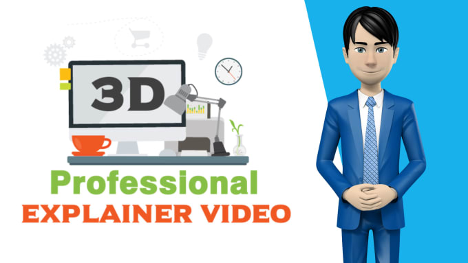 Gig Preview - Create a professional explainer video with 3d spokesperson