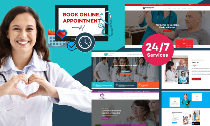 Gig Preview - Design medical and healthcare website