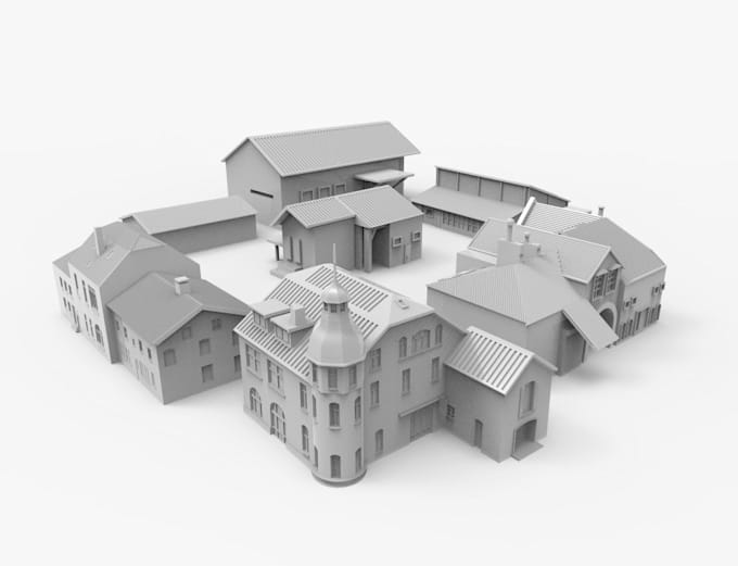 Gig Preview - Do 3d model of your building ready for 3d printing