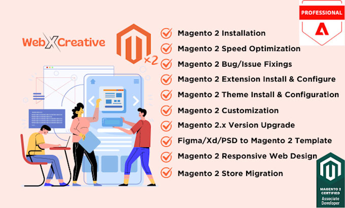 Gig Preview - Do work on any magento 2 tasks on request