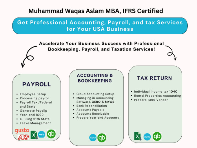 Gig Preview - Do professional accounting payroll and tax services