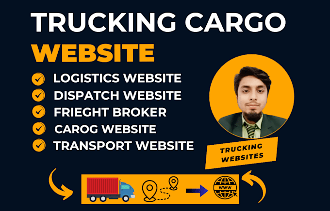 Gig Preview - Logistics, trucking, dispatch, freight broker, moving company website