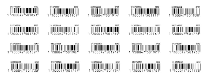 Gig Preview - Create any readable  barcode hang tag for your products