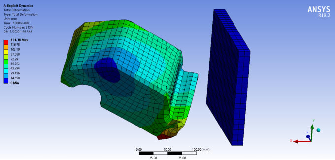 Gig Preview - Make explicit dynamics analysis using ansys or solidworks