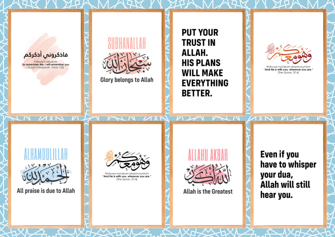 Gig Preview - Create islamic quote typography